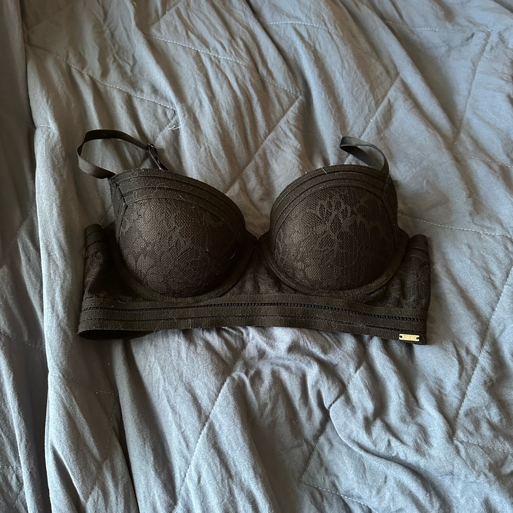 PINK Victoria's Secret Black Lace Bra